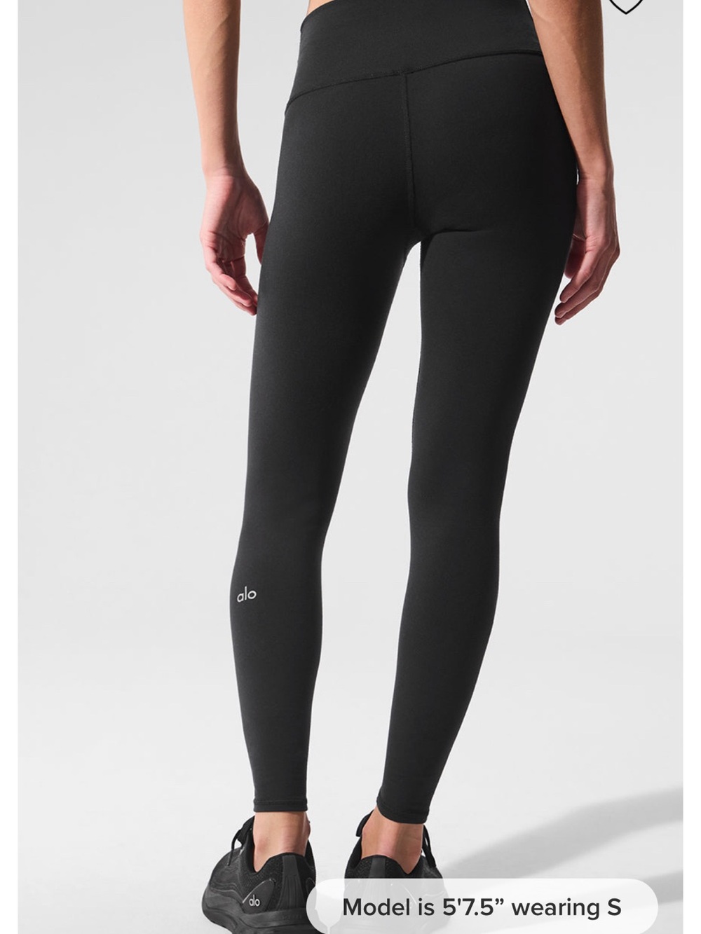 ALO Women's Athletic Leggings High-Waist Airbrush Legging - Black S